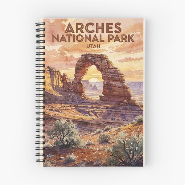 Item preview, Arches National Park Utah Vintage Watercolor Travel designed and sold by Teelogic.