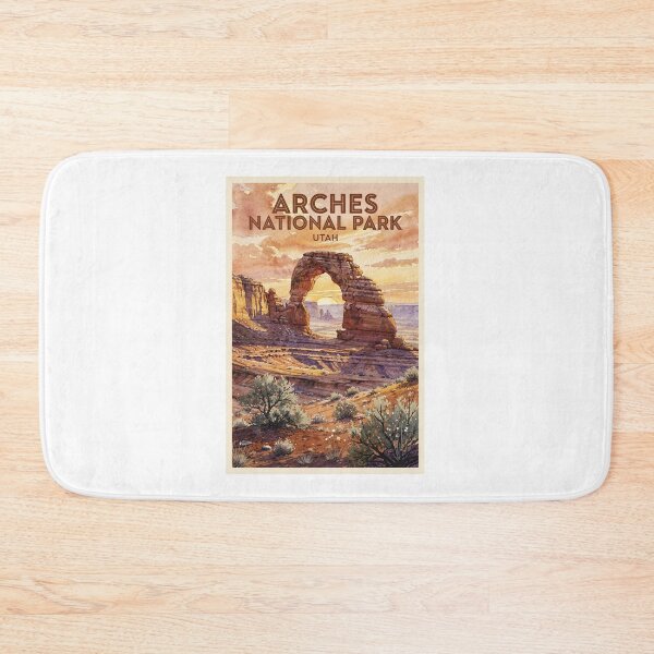Item preview, Arches National Park Utah Vintage Watercolor Travel designed and sold by Teelogic.