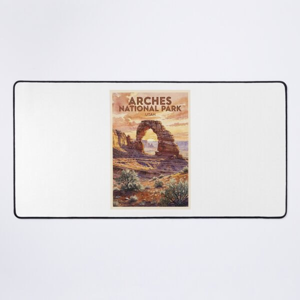Item preview, Arches National Park Utah Vintage Watercolor Travel designed and sold by Teelogic.