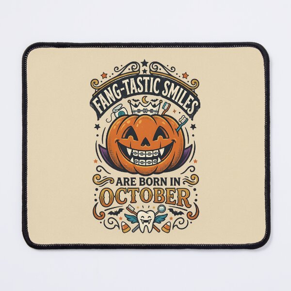 Item preview, Fang-tastic smiles are born in October - Halloween for dentists designed and sold by ParadoxParadox.