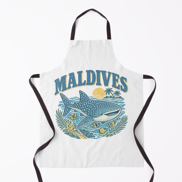 Item preview, Maldives Whale Shark Retro Sunset Tropical Island designed and sold by Yellowriversss.