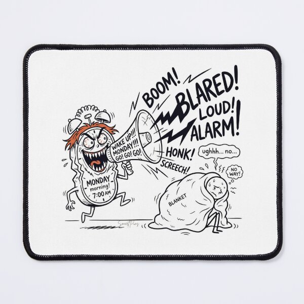 Item preview, Funny Monday Morning Alarm Clock Monster Relatable Pun designed and sold by SmartPuns.