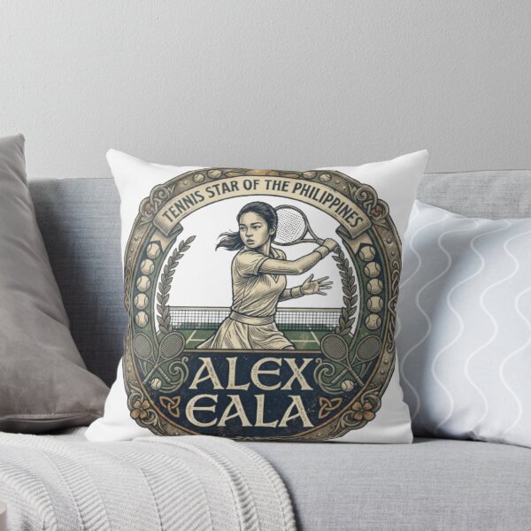 Item preview, Alex Eala Vintage Tennis Crest - Retro Graphic Art designed and sold by ElegantPeople.