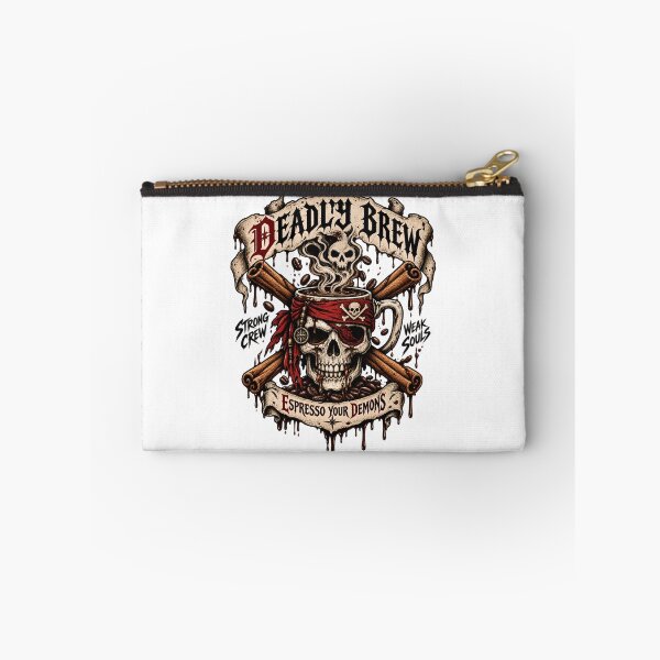 Item preview, Gothic Skull Coffee Pirate - Vintage Horror designed and sold by SidTastic .
