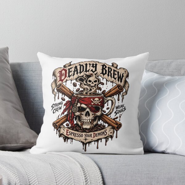 Item preview, Gothic Skull Coffee Pirate - Vintage Horror designed and sold by SidTastic .