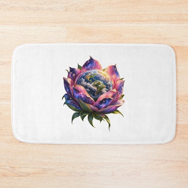 Item preview, Planet Blooming Like a Flower – Cosmic Nature Surreal Art designed and sold by okay 2 look .