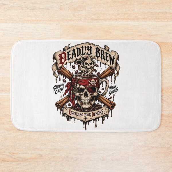 Item preview, Gothic Skull Coffee Pirate - Vintage Horror designed and sold by SidTastic .