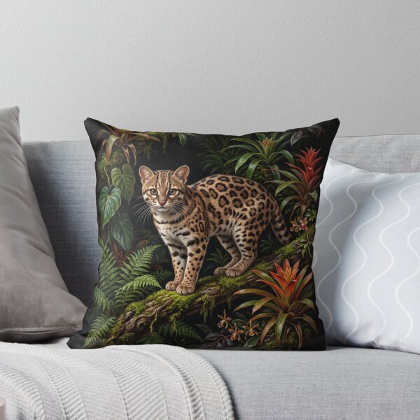 Item preview, Leopardus Tilcayo Wild Cat Botanical Portrait V designed and sold by Yaremchuk.