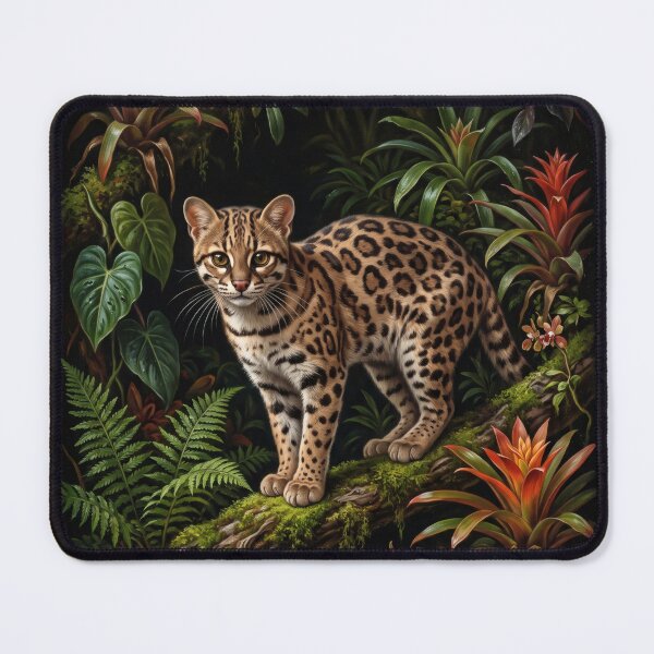 Item preview, Leopardus Tilcayo Wild Cat Botanical Portrait V designed and sold by Yaremchuk.