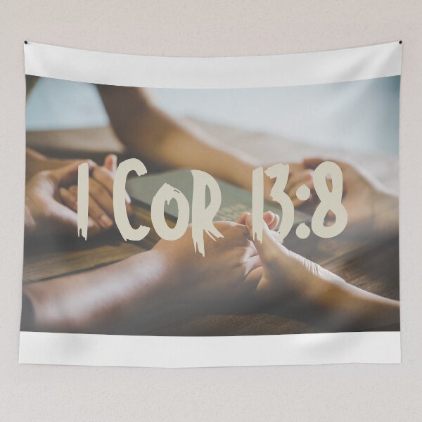 Item preview, 1 Cor 13:8 Love Never Fails | Christian Scripture Art designed and sold by LensDyn™.