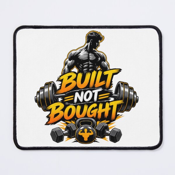 Item preview, Built Not Bought Gym Motivation designed and sold by Design Sounds Studio.