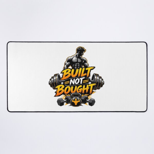 Item preview, Built Not Bought Gym Motivation designed and sold by Design Sounds Studio.