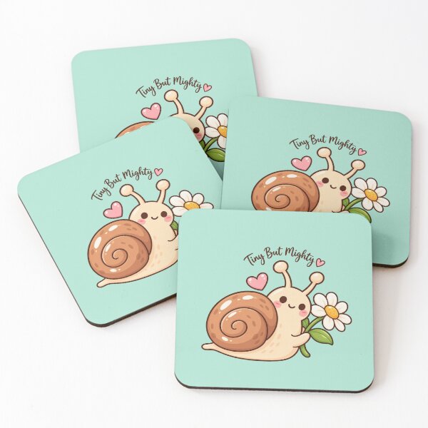Item preview, Tiny But Mighty Snail Cute Flower Sticker designed and sold by StickyDelights.