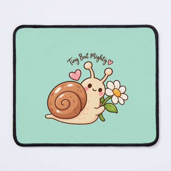 Item preview, Tiny But Mighty Snail Cute Flower Sticker designed and sold by StickyDelights.
