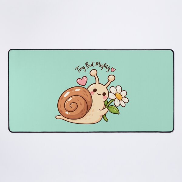 Item preview, Tiny But Mighty Snail Cute Flower Sticker designed and sold by StickyDelights.
