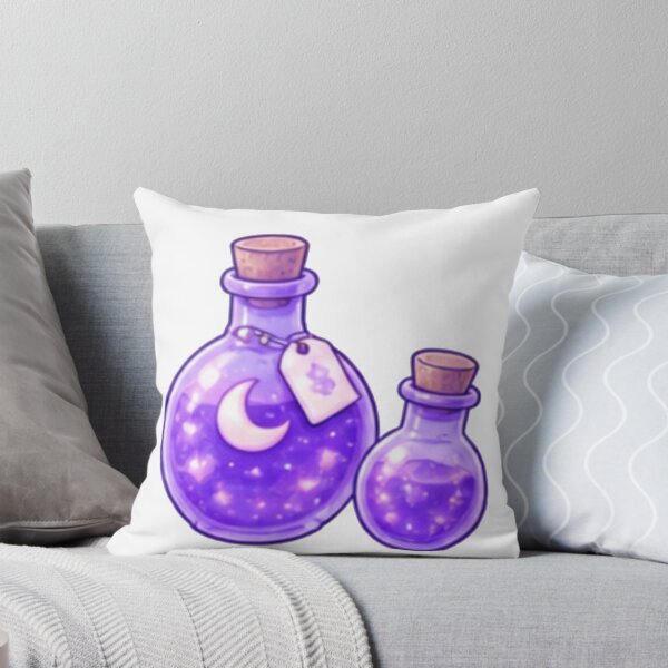 Item preview, Cute Purple Magic Potion Bottles Moon and Stars designed and sold by Kiralemon.