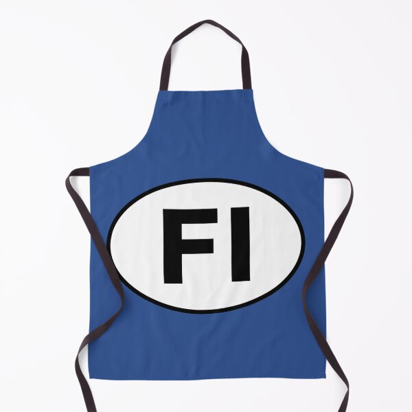 Item preview, FI — Finland — Oval Country Code Sticker designed and sold by The Digital Compass.