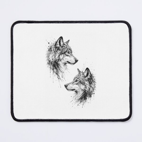 Item preview, Wolf Portrait Sketch Illustration designed and sold by IrinaVisual.