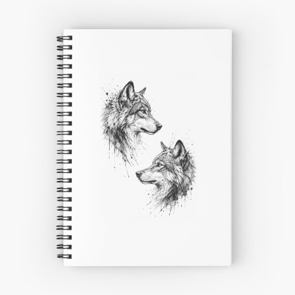 Item preview, Wolf Portrait Sketch Illustration designed and sold by IrinaVisual.