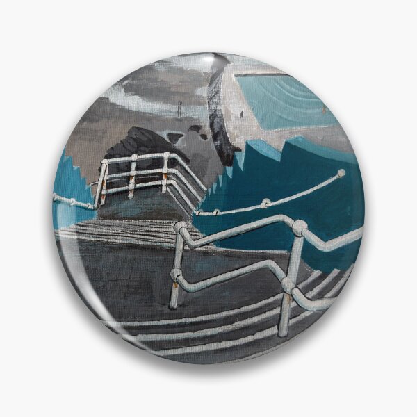 Item preview, 'Bude: steps to the sea pool', by Mary Alice Green designed and sold by maryalicegreen.