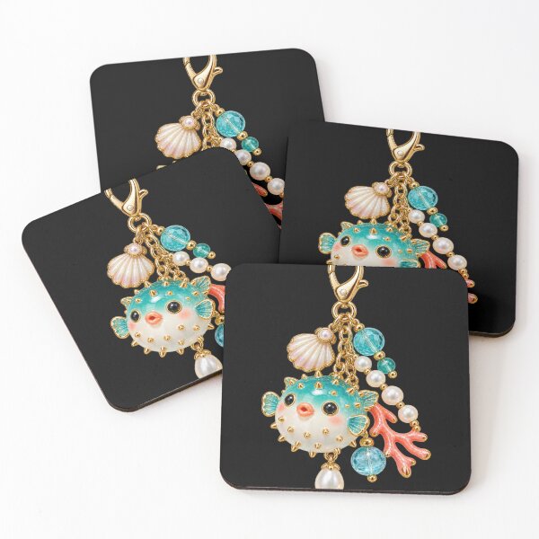 Item preview, Lucky Animal Bag Charm Collection – Cute Sea Creature Accessory Art designed and sold by Georain.