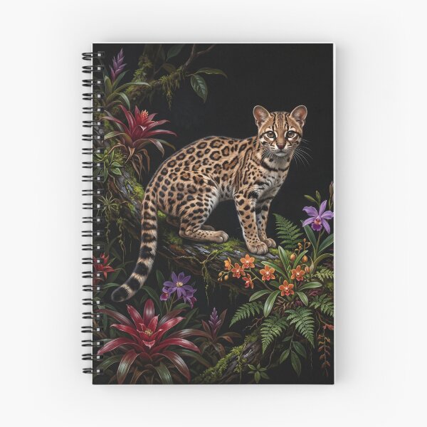Item preview, Leopardus Tilcayo Wild Cat Botanical Portrait VI designed and sold by Yaremchuk.