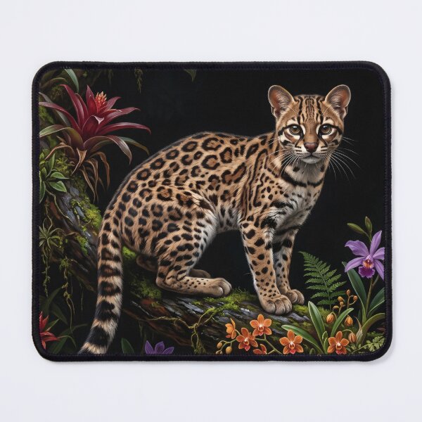 Item preview, Leopardus Tilcayo Wild Cat Botanical Portrait VI designed and sold by Yaremchuk.