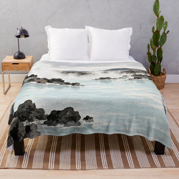 Aperçu de l'œuvre Iceland Geothermal Lagoon Watercolor Landscape créée et vendue par GutyzDesignsES.