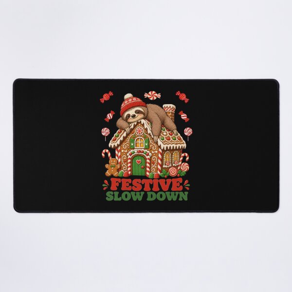 Item preview, Festive Slow Down Sloth Gingerbread House Christmas designed and sold by Design Vibras.