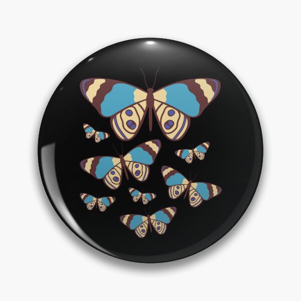 Item preview, Teal & Cream Butterfly Swarm – Boho Nature Vector Art designed and sold by THROUGH-LIFE.