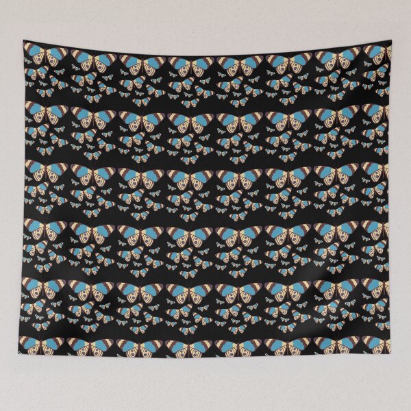 Item preview, Teal & Cream Butterfly Swarm – Boho Nature Vector Art designed and sold by THROUGH-LIFE.