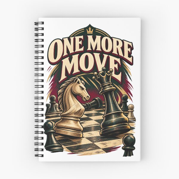 Item preview, One More Move – Funny Chess Player Strategy Game Design designed and sold by Print-Mingle01.
