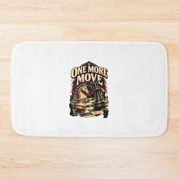 Item preview, One More Move – Funny Chess Player Strategy Game Design designed and sold by Print-Mingle01.