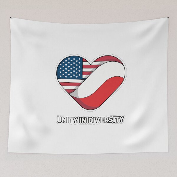Item preview, Unity in Diversity Flags Heart designed and sold by NiftyWrx.