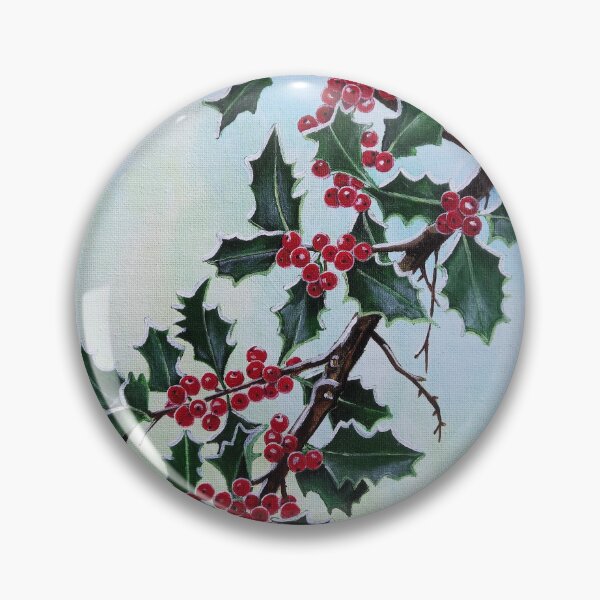 Item preview, Holly Branch in Winter's Snow designed and sold by Alfred Fox Art.