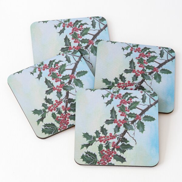 Item preview, Holly Branch in Winter's Snow designed and sold by Alfred Fox Art.