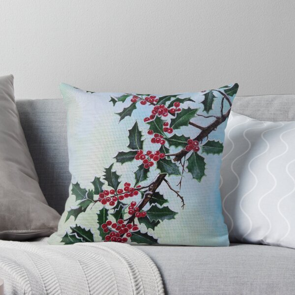 Item preview, Holly Branch in Winter's Snow designed and sold by Alfred Fox Art.