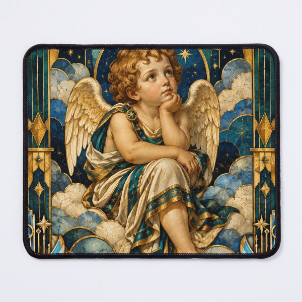 Item preview, Cherub angel thinking designed and sold by saranagliccuris.