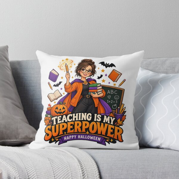 Item preview, Teaching Is My Superpower Halloween Teacher Shirt, Cute Teacher Superhero Halloween Gift, Funny School Teacher Costume Design designed and sold by Zenith-Co.