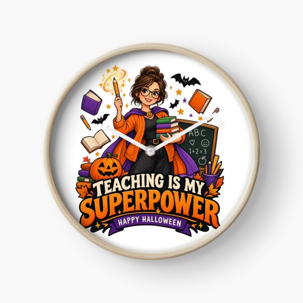 Item preview, Teaching Is My Superpower Halloween Teacher Shirt, Cute Teacher Superhero Halloween Gift, Funny School Teacher Costume Design designed and sold by Zenith-Co.