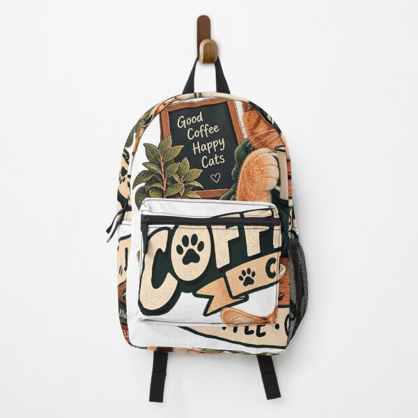 Item preview, Coffee Cats Club  Funny Coffee Lover Cat  Cute Cafe Cat Design designed and sold by TeeVibeHaus.
