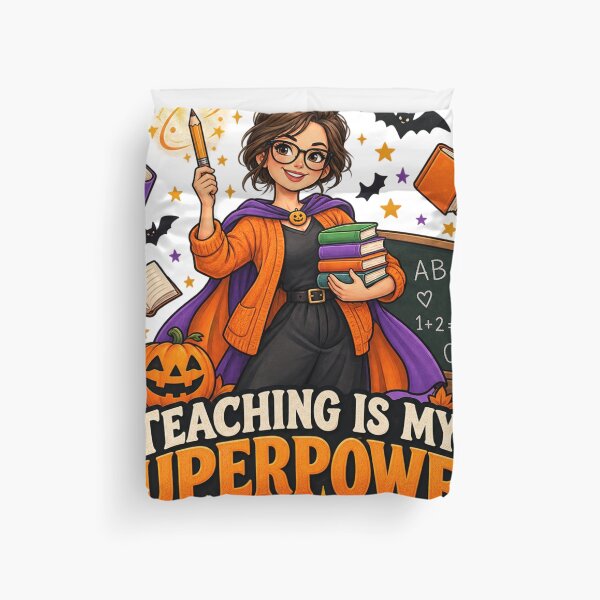 Item preview, Teaching Is My Superpower Halloween Teacher Shirt, Cute Teacher Superhero Halloween Gift, Funny School Teacher Costume Design designed and sold by Zenith-Co.
