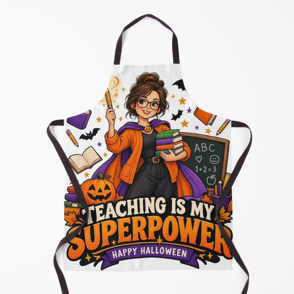 Item preview, Teaching Is My Superpower Halloween Teacher Shirt, Cute Teacher Superhero Halloween Gift, Funny School Teacher Costume Design designed and sold by Zenith-Co.