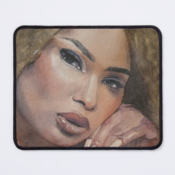 Item preview, Sensual Woman Watercolor Portrait designed and sold by SlavaArt.