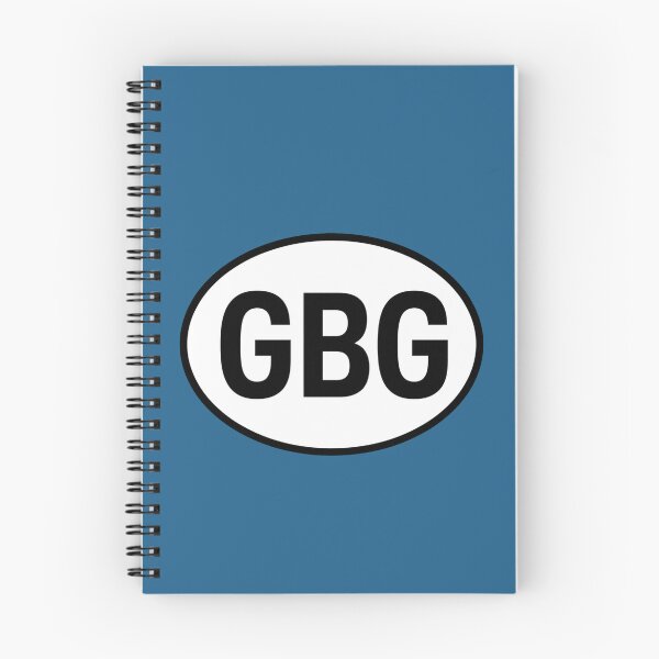 Item preview, GBG — Guernsey — Oval Country Code Sticker designed and sold by The Digital Compass.