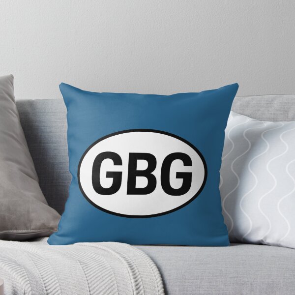 Item preview, GBG — Guernsey — Oval Country Code Sticker designed and sold by The Digital Compass.