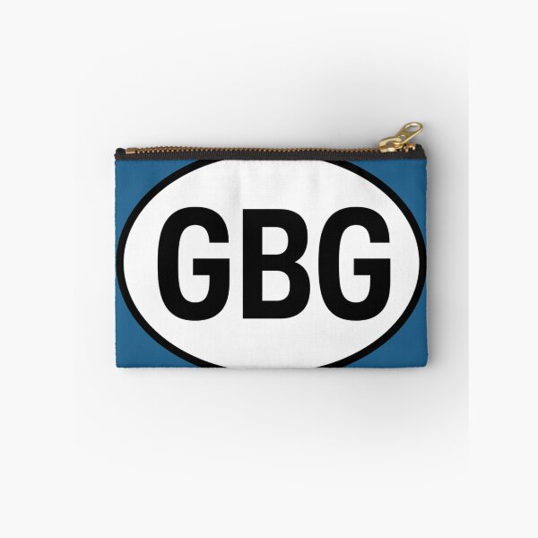 Item preview, GBG — Guernsey — Oval Country Code Sticker designed and sold by The Digital Compass.