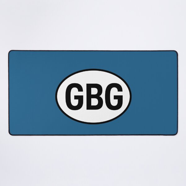 Item preview, GBG — Guernsey — Oval Country Code Sticker designed and sold by The Digital Compass.