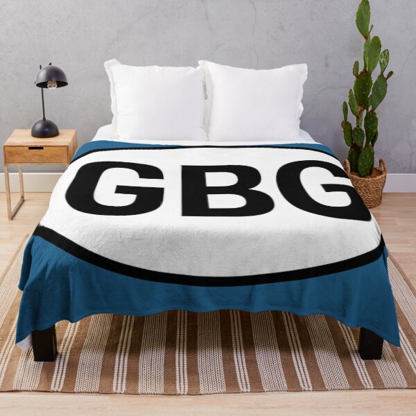 Item preview, GBG — Guernsey — Oval Country Code Sticker designed and sold by The Digital Compass.