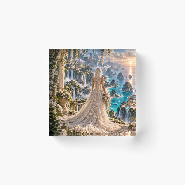 Item preview, Fantasy Bride in Tropical Paradise Wedding Waterfalls designed and sold by IRON SIREN.